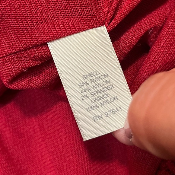 J. Jill Deep Red Lace Long Sleeve Button Front Cardigan. Size Women;'s Medium - Picture 11 of 12